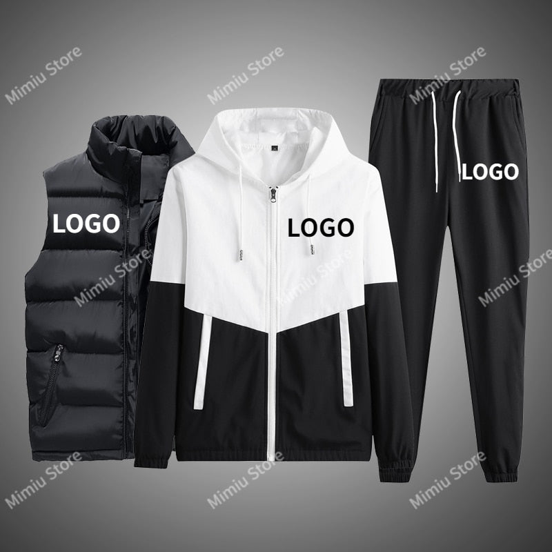 Streetwear LOGO Men 3 Piece Sets