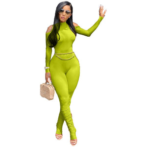 Casual Jumpsuit Off Shoulder Bodysuit