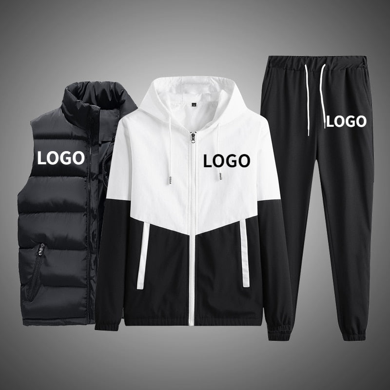 Streetwear LOGO Men 3 Piece Sets